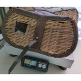 AS-IS Creel Fishing Wicker Basket Weave Split Willow Vintage Authentic Decor