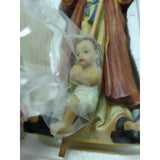 9" The Holy Family Real Life Nativity Three Kings Gifts Original Box Figures