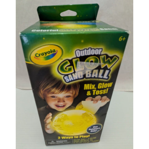AS-IS 2011 Crayola Outdoor Glow Sand Ball Ages 6+ New Old Stock