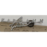 AS-IS 3.75" VW Karmann Ghia Chrome Dash Emblem Dashboard Badge Volkswagen Script