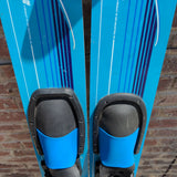 68" Cypress Gardens Turbo MX Kevlar Water Ski Skis Profile Made USA Blue Pair Slalom Waterski Waterskiing