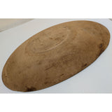 18" Antique Primitive Large Trencher Oval Dough Bowl Wooden Rustic Farmhouse Hand Carved Wood Decor