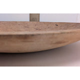 18" Antique Primitive Large Trencher Oval Dough Bowl Wooden Rustic Farmhouse Hand Carved Wood Decor
