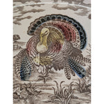 18x13 Oval Ceramic Thanksgiving Turkey Serving Platter Japan Made Vintage Transferware Japanese