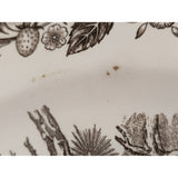 18x13 Oval Ceramic Thanksgiving Turkey Serving Platter Japan Made Vintage Transferware Japanese