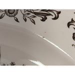 18x13 Oval Ceramic Thanksgiving Turkey Serving Platter Japan Made Vintage Transferware Japanese