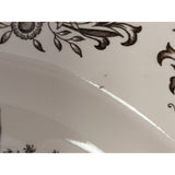 18x13 Oval Ceramic Thanksgiving Turkey Serving Platter Japan Made Vintage Transferware Japanese