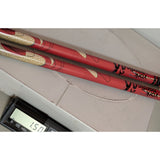 York Nordic Adjustable Walking Poles Pair Black Foam Handles Red Aluminum Shaft