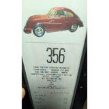 Fan Made Custom Porsche 356 McDonald’s Receipt Framed  Art Red Classic Car