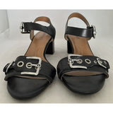 Ellen Tracy ET-CATALINA Size 8.5 Women’s Shoes 2.5” Black High Heel Buckle Strap