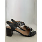 Ellen Tracy ET-CATALINA Size 8.5 Women’s Shoes 2.5” Black High Heel Buckle Strap