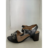 Ellen Tracy ET-CATALINA Size 8.5 Women’s Shoes 2.5” Black High Heel Buckle Strap