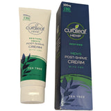 3 Oz Curaleaf Hemp Mens Post Shaving After Shave Cream CBD Tea Tree Aftershave