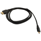 6 Ft Mini HDMI (Type C) High Speed HDMI Cable With Ethernet Gold-Plated Black Video Audio