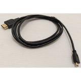 6 Ft Mini HDMI (Type C) High Speed HDMI Cable With Ethernet Gold-Plated Black Video Audio