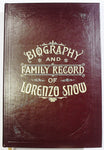 Biography and Family Record of Lorenzo Snow [Leather Bound] Eliza R. Snow Smith