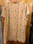 26/28 Butterfly Pattern V-Neck Top Y2K