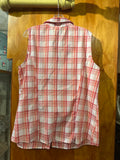 2X Whitestag Women's Sleeveless Plaid Top - 2X