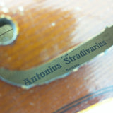 Antique 4/4 Germany Antonius Stradivarius Copy Full Size Trade Violin 1891–1914 Tiger Flame Maple German Geib Case Challenge