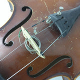 Antique 4/4 Germany Antonius Stradivarius Copy Full Size Trade Violin 1891–1914 Tiger Flame Maple German Geib Case Challenge