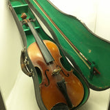 Antique 4/4 Germany Antonius Stradivarius Copy Full Size Trade Violin 1891–1914 Tiger Flame Maple German Geib Case Challenge