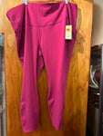 All in Motion High Rise Rib Leggings - Size 3X - Cranberry
