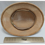 Brookstone Straw Sun Safari Hat Pith Jungle Jumanji Costume Lion Tamer Traveler Halloween Vintage 91785 USA