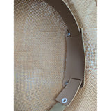 Brookstone Straw Sun Safari Hat Pith Jungle Jumanji Costume Lion Tamer Traveler Halloween Vintage 91785 USA