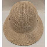 Brookstone Straw Sun Safari Hat Pith Jungle Jumanji Costume Lion Tamer Traveler Halloween Vintage 91785 USA
