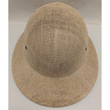 Brookstone Straw Sun Safari Hat Pith Jungle Jumanji Costume Lion Tamer Traveler Halloween Vintage 91785 USA