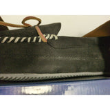 NEW Size 12 Black Polo Ralph Lauren Men's Faux Suede Slippers Memory Foam NIB Moccasin MOC