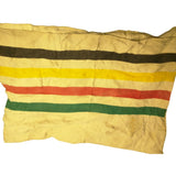 AS-IS 58x88 Early's Witney 4 Point Stripe Trapper Blanket England Pure Wool Woolen Throw Vintage