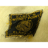 AS-IS 58x88 Early's Witney 4 Point Stripe Trapper Blanket England Pure Wool Woolen Throw Vintage