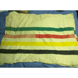 AS-IS 58x88 Early's Witney 4 Point Stripe Trapper Blanket England Pure Wool Woolen Throw Vintage