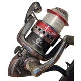 8'6" IM7 Graphite Rod Eagle Claw Gunnison Spinning Reel GUN30 8 Ball Bearing & Fishing Combo