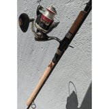8'6" IM7 Graphite Rod Eagle Claw Gunnison Spinning Reel GUN30 8 Ball Bearing & Fishing Combo