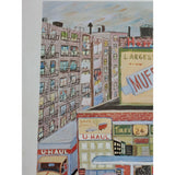 22x28 Happy Bud Service Station Ralph Fasanella 1970 Judith L. Posner Assoc Inc Print Poster Paper Framed