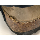 38 L7 M5 Birkis Milano Slingback Navy Blue Leather Double-Strap Sandals EU 38 US 7 Germany Made
