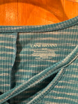 18/20 Lane Bryant Striped stretchy Teal Top - Size 18/20