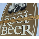 Root Beer 33X26 Henry Weinhard Metal Tin Sign Modern Repro Draught Style Head Premium Rootbeer