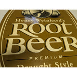 Root Beer 33X26 Henry Weinhard Metal Tin Sign Modern Repro Draught Style Head Premium Rootbeer