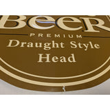 Root Beer 33X26 Henry Weinhard Metal Tin Sign Modern Repro Draught Style Head Premium Rootbeer