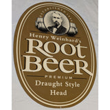 Root Beer 33X26 Henry Weinhard Metal Tin Sign Modern Repro Draught Style Head Premium Rootbeer