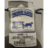 L Atlas Thermafit Gray Latex Palm-Coated Gloves Large 4485-L Therma Fit