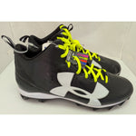 16 Men's Under Armour UA Crusher RM Black White Football Cleats Synthetic 1286600-001 Lightweight