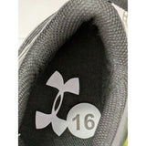 16 Men's Under Armour UA Crusher RM Black White Football Cleats Synthetic 1286600-001 Lightweight
