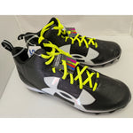 16 Men's Under Armour UA Crusher RM Black White Football Cleats Synthetic 1286600-001 Lightweight