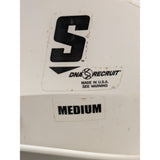 Halloween Costume 2008 Medium Schutt Youth DNA Recruit Football Player Helmet White