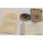 EO-5127 1978 Buckle Arizona J Lunge Morning Kachina The Great American Buckle Co. Solid Brass Native American