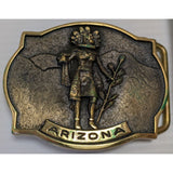 EO-5127 1978 Buckle Arizona J Lunge Morning Kachina The Great American Buckle Co. Solid Brass Native American